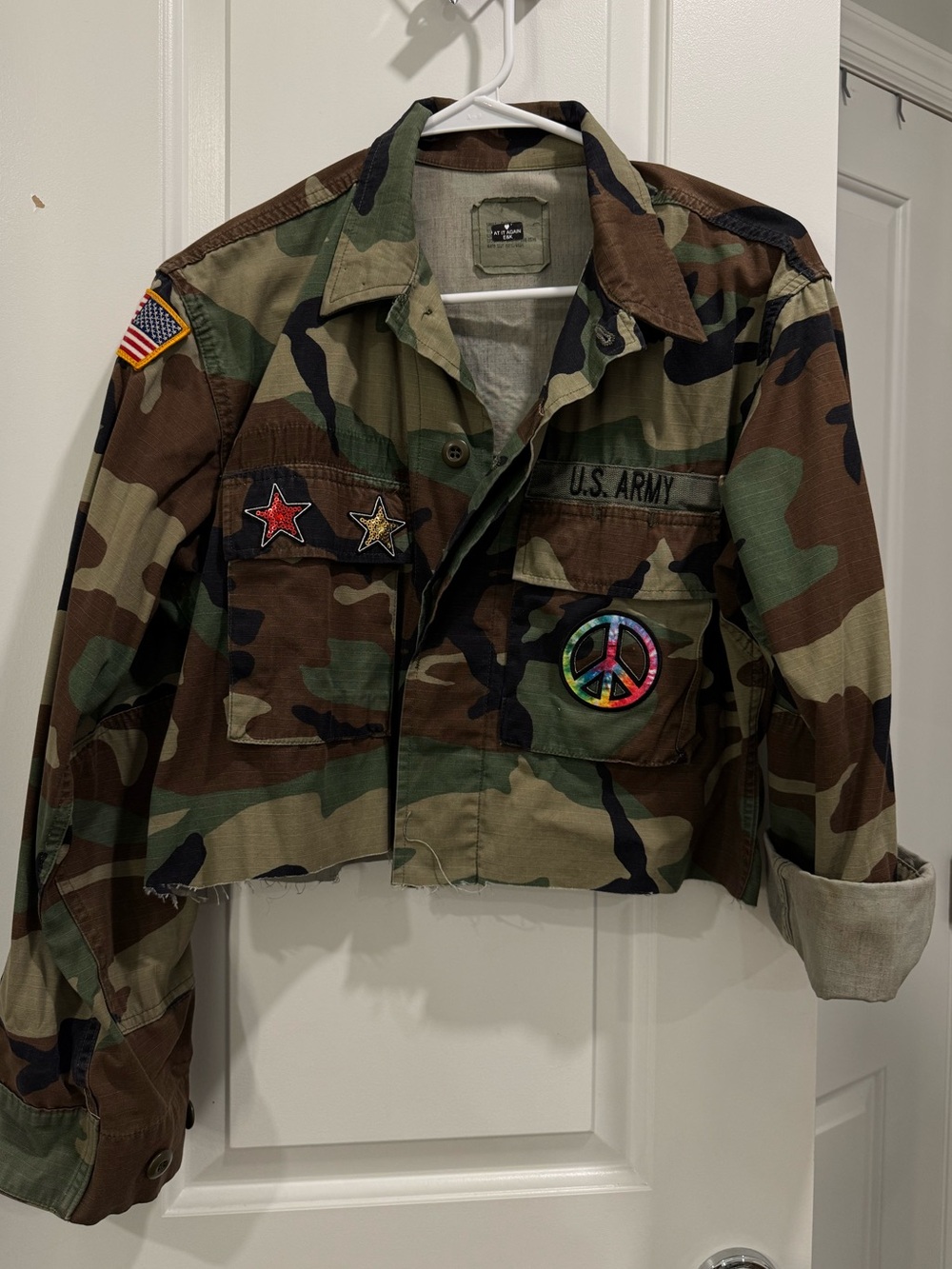 Cool Camo Jean Jacket Size Small